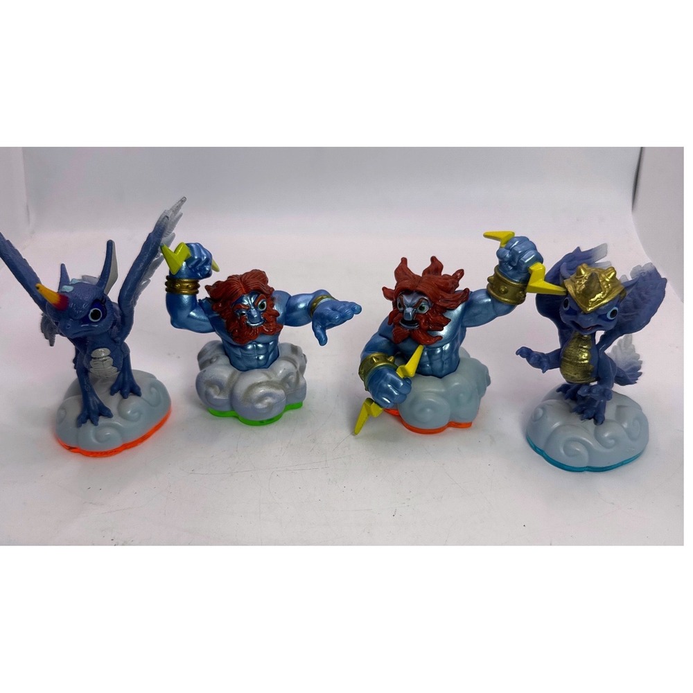 Activision Skylanders Air Element Lot 4 Lightning Rod Whirlwind Blue Excellent
